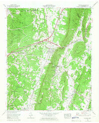 Ooltewah Tennessee Historical topographic map, 1:24000 scale, 7.5 X 7.5 Minute, Year 1964