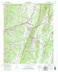 Ooltewah Tennessee Historical topographic map, 1:24000 scale, 7.5 X 7.5 Minute, Year 1964