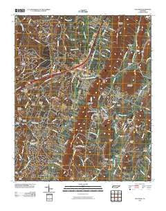Ooltewah Tennessee Historical topographic map, 1:24000 scale, 7.5 X 7.5 Minute, Year 2010