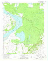 Open Lake Tennessee Historical topographic map, 1:24000 scale, 7.5 X 7.5 Minute, Year 1972