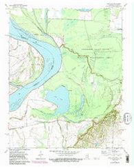 Open Lake Tennessee Historical topographic map, 1:24000 scale, 7.5 X 7.5 Minute, Year 1972