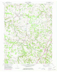 Orlinda Tennessee Historical topographic map, 1:24000 scale, 7.5 X 7.5 Minute, Year 1953