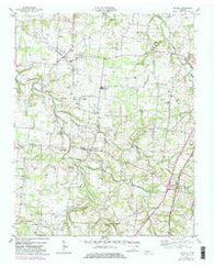 Orlinda Tennessee Historical topographic map, 1:24000 scale, 7.5 X 7.5 Minute, Year 1953