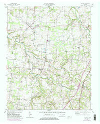 Orlinda Tennessee Historical topographic map, 1:24000 scale, 7.5 X 7.5 Minute, Year 1953