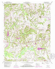 Osage Tennessee Historical topographic map, 1:24000 scale, 7.5 X 7.5 Minute, Year 1950