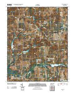 Osage Tennessee Historical topographic map, 1:24000 scale, 7.5 X 7.5 Minute, Year 2010