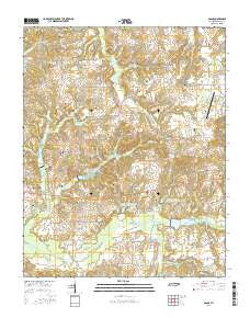 Osage Tennessee Current topographic map, 1:24000 scale, 7.5 X 7.5 Minute, Year 2016