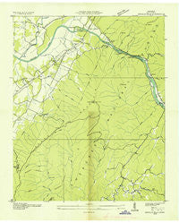 Oswald Bald Tennessee Historical topographic map, 1:24000 scale, 7.5 X 7.5 Minute, Year 1935
