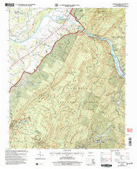 Oswald Dome Tennessee Historical topographic map, 1:24000 scale, 7.5 X 7.5 Minute, Year 2003
