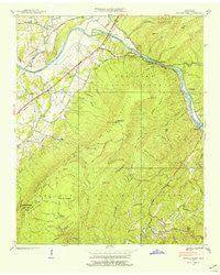 Oswald Dome Tennessee Historical topographic map, 1:24000 scale, 7.5 X 7.5 Minute, Year 1937