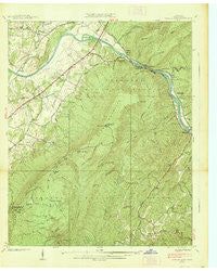 Oswald Dome Tennessee Historical topographic map, 1:24000 scale, 7.5 X 7.5 Minute, Year 1938