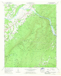 Oswald Dome Tennessee Historical topographic map, 1:24000 scale, 7.5 X 7.5 Minute, Year 1967