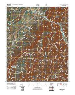 Oswald Dome Tennessee Historical topographic map, 1:24000 scale, 7.5 X 7.5 Minute, Year 2011