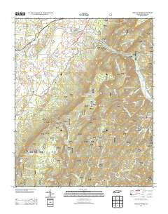 Oswald Dome Tennessee Historical topographic map, 1:24000 scale, 7.5 X 7.5 Minute, Year 2013
