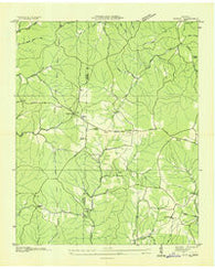Ovilla Tennessee Historical topographic map, 1:24000 scale, 7.5 X 7.5 Minute, Year 1936