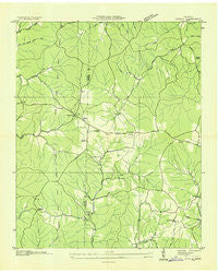 Ovilla Tennessee Historical topographic map, 1:24000 scale, 7.5 X 7.5 Minute, Year 1936