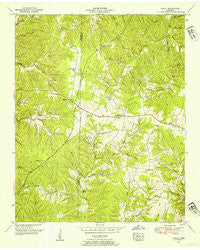 Ovilla Tennessee Historical topographic map, 1:24000 scale, 7.5 X 7.5 Minute, Year 1951