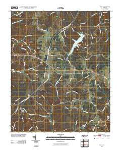 Ovilla Tennessee Historical topographic map, 1:24000 scale, 7.5 X 7.5 Minute, Year 2010