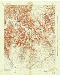 Ovoca Tennessee Historical topographic map, 1:24000 scale, 7.5 X 7.5 Minute, Year 1941