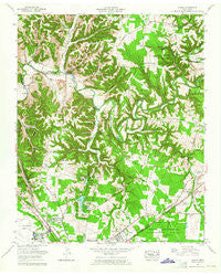Ovoca Tennessee Historical topographic map, 1:24000 scale, 7.5 X 7.5 Minute, Year 1962