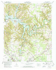 Ovoca Tennessee Historical topographic map, 1:24000 scale, 7.5 X 7.5 Minute, Year 1972