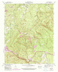 Ozone Tennessee Historical topographic map, 1:24000 scale, 7.5 X 7.5 Minute, Year 1946