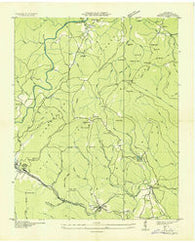Ozone Tennessee Historical topographic map, 1:24000 scale, 7.5 X 7.5 Minute, Year 1936