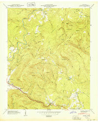 Ozone Tennessee Historical topographic map, 1:24000 scale, 7.5 X 7.5 Minute, Year 1949