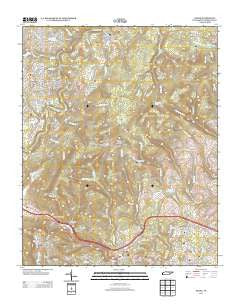 Ozone Tennessee Historical topographic map, 1:24000 scale, 7.5 X 7.5 Minute, Year 2013