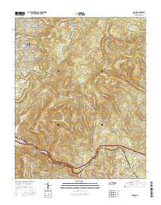 Ozone Tennessee Current topographic map, 1:24000 scale, 7.5 X 7.5 Minute, Year 2016