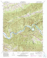 Paint Rock North Carolina Historical topographic map, 1:24000 scale, 7.5 X 7.5 Minute, Year 1940