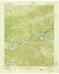 Paint Rock North Carolina Historical topographic map, 1:24000 scale, 7.5 X 7.5 Minute, Year 1940