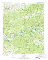 Paint Rock North Carolina Historical topographic map, 1:24000 scale, 7.5 X 7.5 Minute, Year 1940