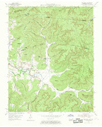 Pall Mall Tennessee Historical topographic map, 1:24000 scale, 7.5 X 7.5 Minute, Year 1954