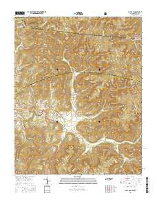 Pall Mall Tennessee Current topographic map, 1:24000 scale, 7.5 X 7.5 Minute, Year 2016