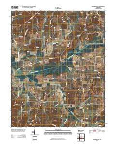 Palmersville Tennessee Historical topographic map, 1:24000 scale, 7.5 X 7.5 Minute, Year 2010