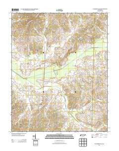 Palmersville Tennessee Historical topographic map, 1:24000 scale, 7.5 X 7.5 Minute, Year 2013
