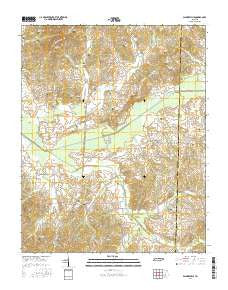 Palmersville Tennessee Current topographic map, 1:24000 scale, 7.5 X 7.5 Minute, Year 2016