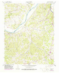 Palmyra Tennessee Historical topographic map, 1:24000 scale, 7.5 X 7.5 Minute, Year 1958