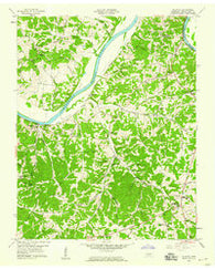 Palmyra Tennessee Historical topographic map, 1:24000 scale, 7.5 X 7.5 Minute, Year 1958