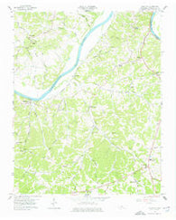 Palmyra Tennessee Historical topographic map, 1:24000 scale, 7.5 X 7.5 Minute, Year 1958