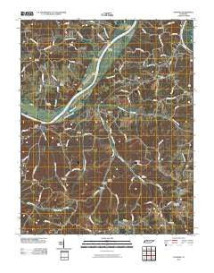 Palmyra Tennessee Historical topographic map, 1:24000 scale, 7.5 X 7.5 Minute, Year 2010