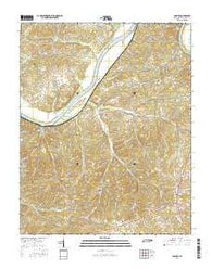 Palmyra Tennessee Current topographic map, 1:24000 scale, 7.5 X 7.5 Minute, Year 2016