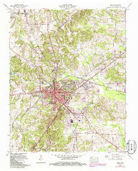 Paris Tennessee Historical topographic map, 1:24000 scale, 7.5 X 7.5 Minute, Year 1965