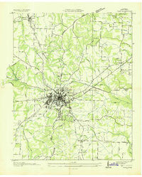 Paris Tennessee Historical topographic map, 1:24000 scale, 7.5 X 7.5 Minute, Year 1936