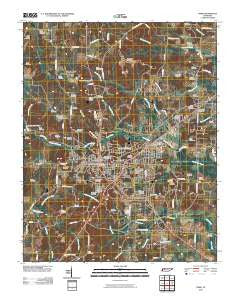 Paris Tennessee Historical topographic map, 1:24000 scale, 7.5 X 7.5 Minute, Year 2010