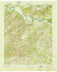 Parrottsville Tennessee Historical topographic map, 1:24000 scale, 7.5 X 7.5 Minute, Year 1940