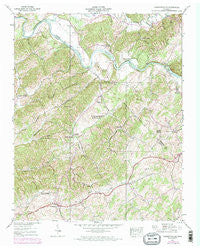 Parrottsville Tennessee Historical topographic map, 1:24000 scale, 7.5 X 7.5 Minute, Year 1939