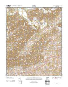 Parrottsville Tennessee Historical topographic map, 1:24000 scale, 7.5 X 7.5 Minute, Year 2013