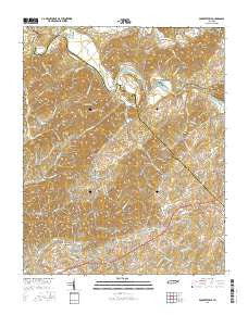 Parrottsville Tennessee Current topographic map, 1:24000 scale, 7.5 X 7.5 Minute, Year 2016